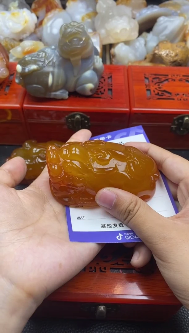 未镶嵌手把玛瑙/玉髓一**管00