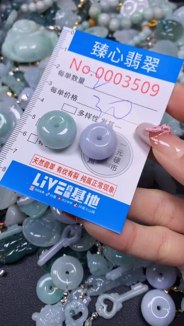 【闪购商品】翡翠颈饰未镶嵌含绳0003509