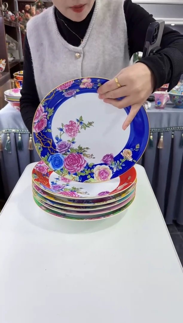 珐琅 10英寸盘10个