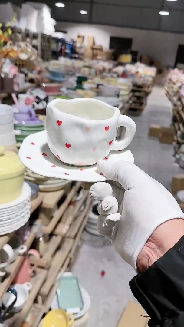 【闪购商品】瓷片异形咖啡杯微瑕 凑满20元包邮