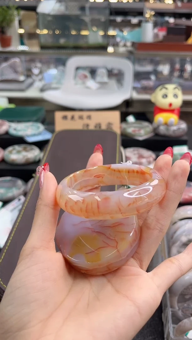 未镶嵌手镯石英质玉瑾圈口（赠品镯心）