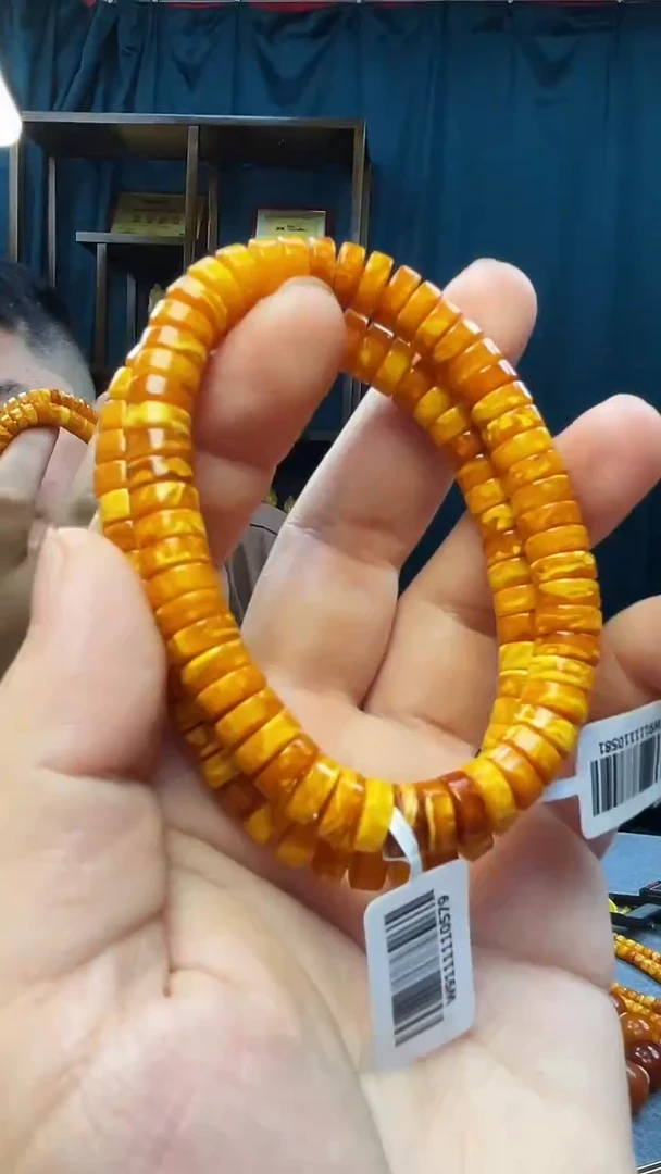 手串琥珀未镶嵌蜜蜡直切手串（多样性发其一）