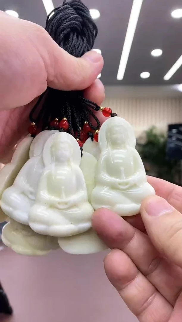 【闪购商品】岫玉白观音未镶嵌多样式发货随机发一