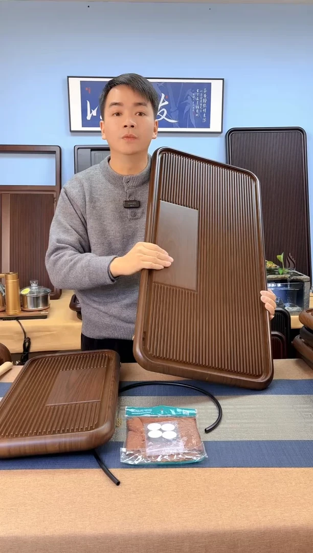 【闪购商品】凌龙黄色款式茶盘80*40*4