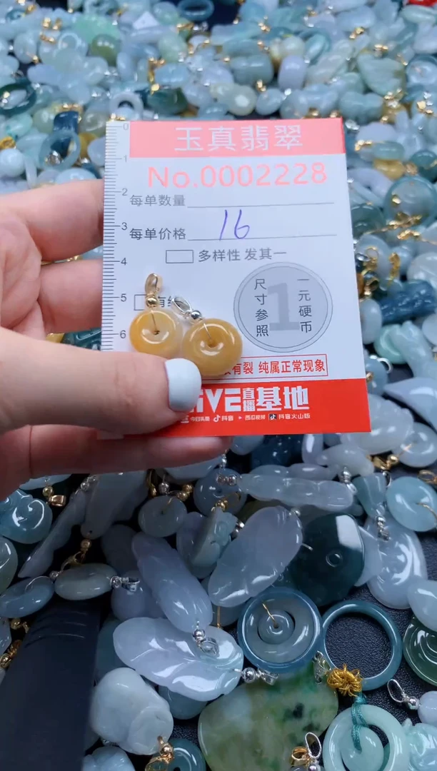翡翠未镶嵌吊坠(不含链)2228