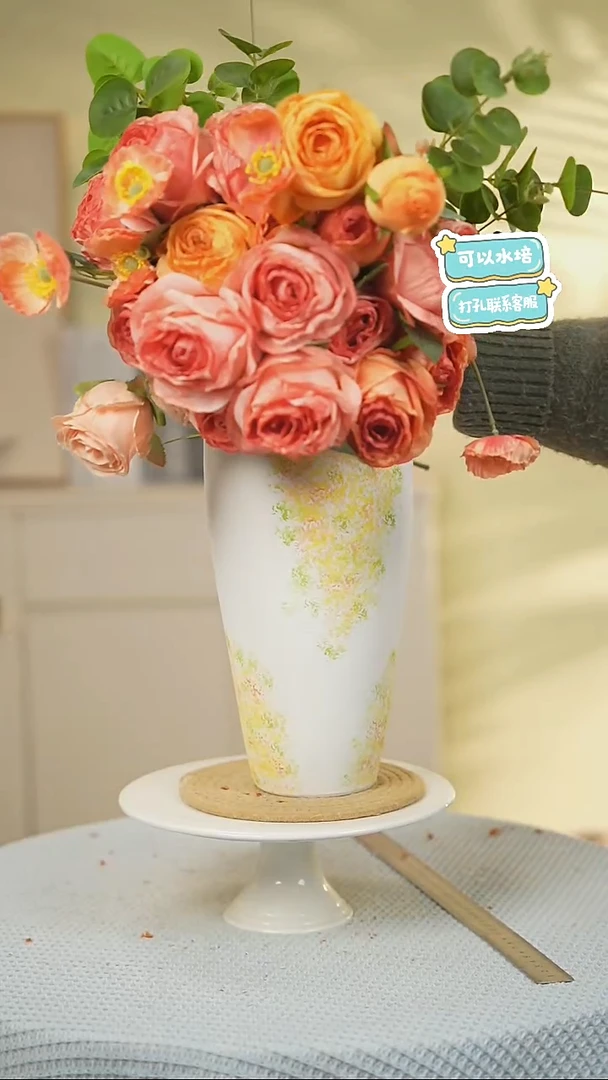 景德镇高端陶瓷花瓶家居水培插花瓶