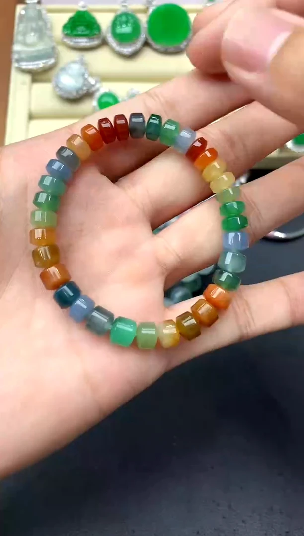 未镶嵌手串翡翠609-中国好珍宝
