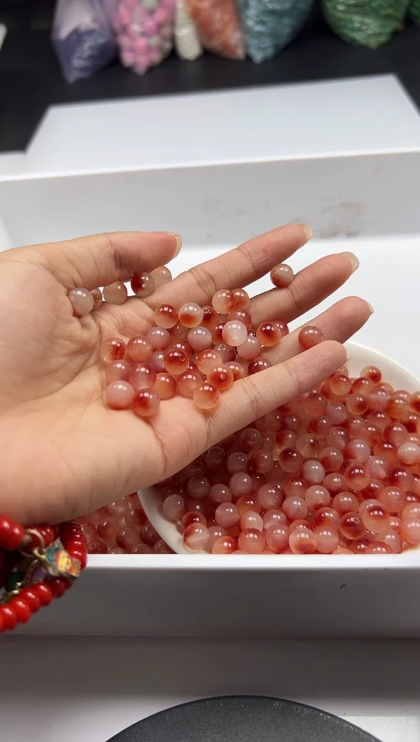 颈饰未镶嵌南红玛瑙w2852南红冰飘花8mm*30颗