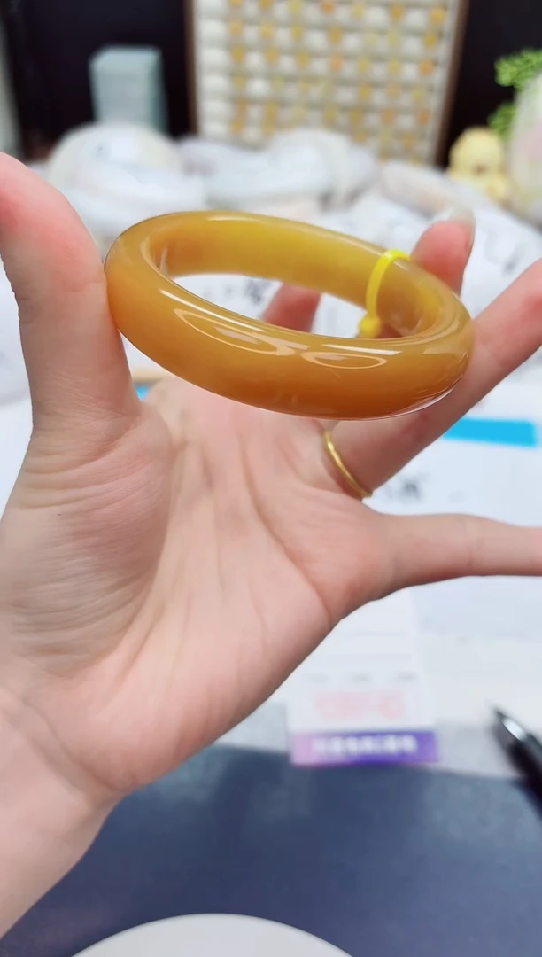 未镶嵌手镯石英质玉261-财气镯-圈口57