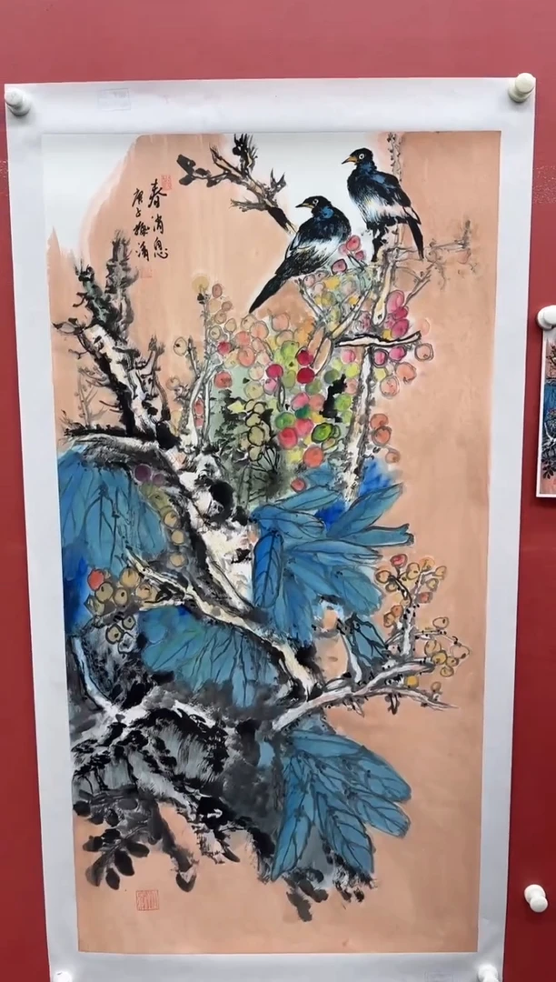 国画梅清-8平尺-国画-花鸟-纸片-出书