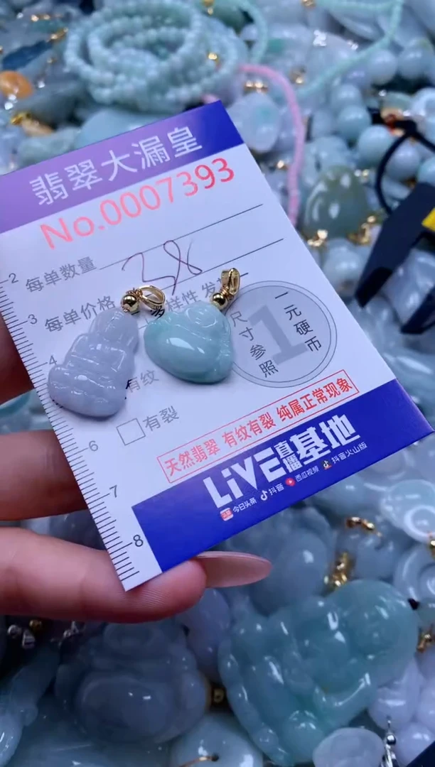 翡翠未镶嵌吊坠(不含链)393