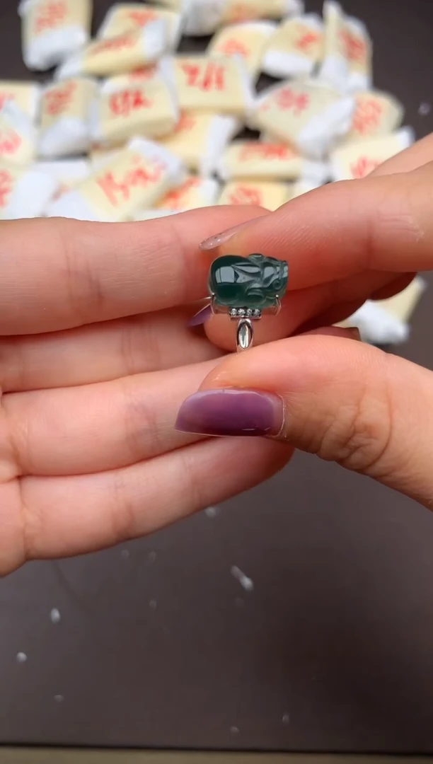 翡翠挂件银S925镶嵌 一福利