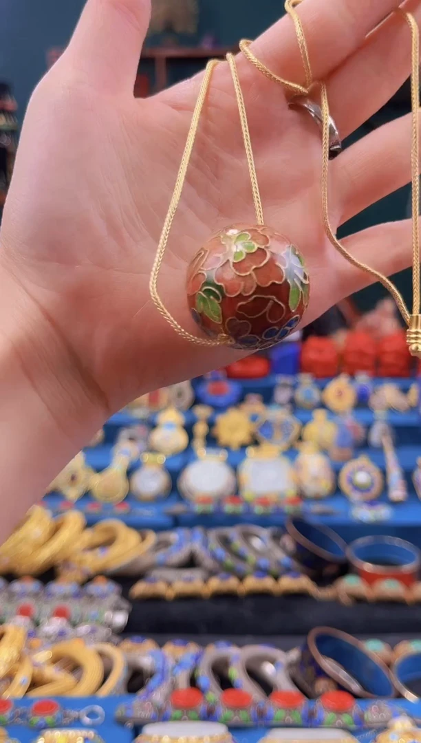 非遗景泰蓝3.0珠子 红色