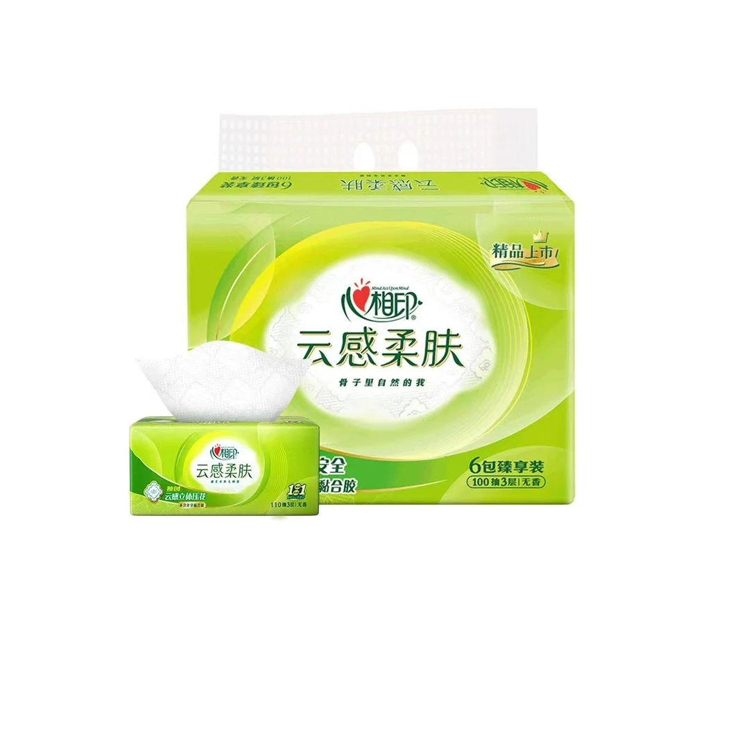 心相印云感柔肤纸抽6包  132mm*190mm