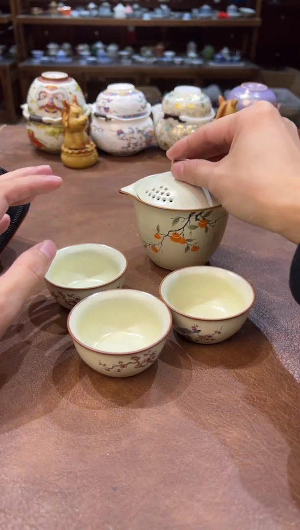真的很便宜会开片的旅行茶具
