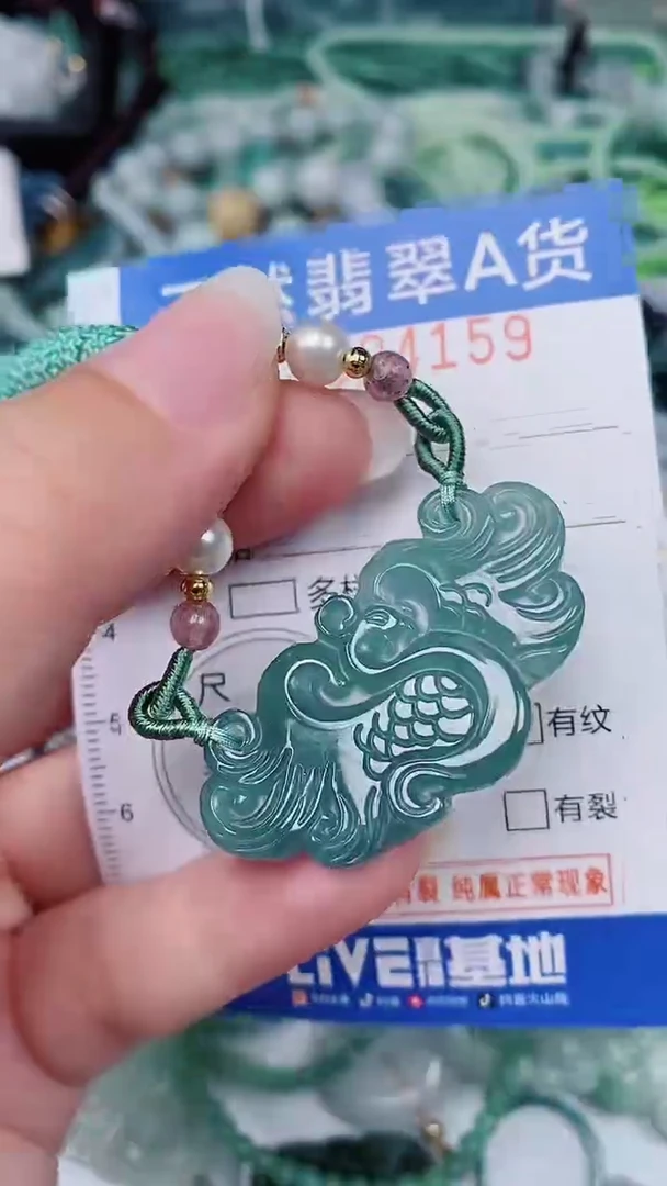 翡翠未镶嵌颈饰00004159