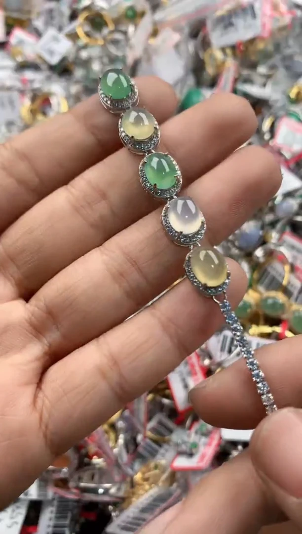 银S925镶嵌戒指翡翠4444444   3