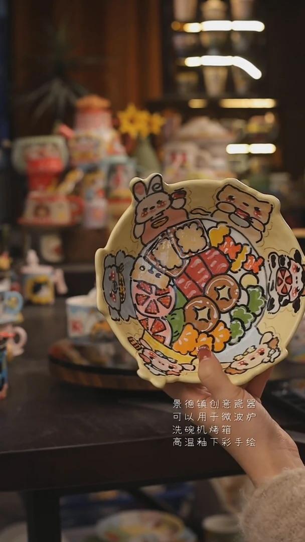 景德镇釉下彩绘设计师款式陶瓷