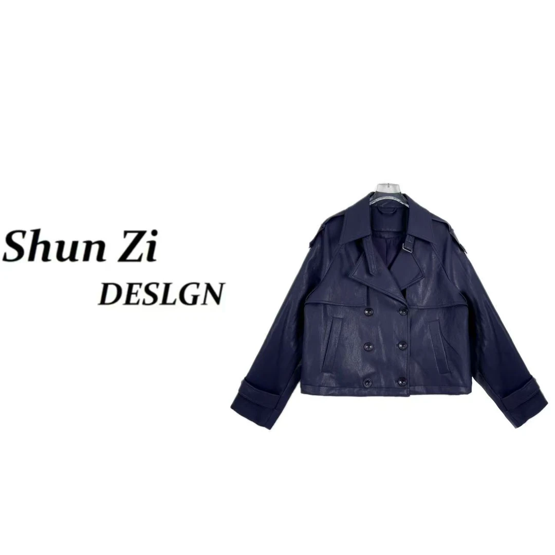 顺子/SZ9810 【琥珀流光】 定制皮衣外套英伦复古经典外套