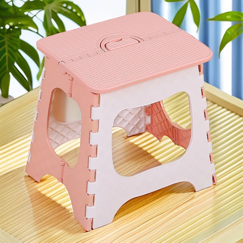 加厚塑料折叠凳子便携式迷你户外成人儿童椅子板凳手提式火车马扎