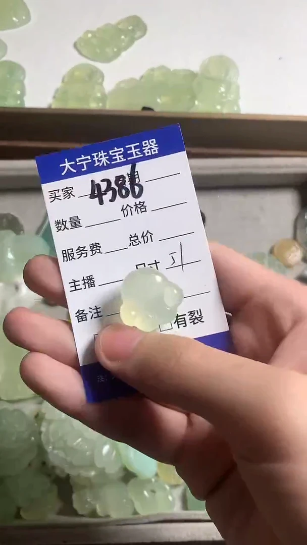 未镶嵌蛇纹石玉颈饰4386