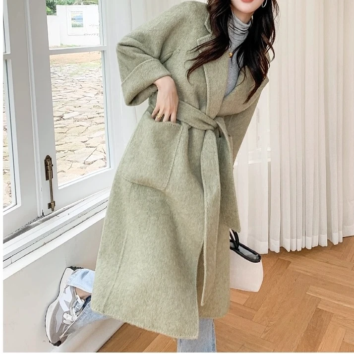 宏丰906【开年大促】精选&100%绵羊毛经典大浴袍版型大衣外套