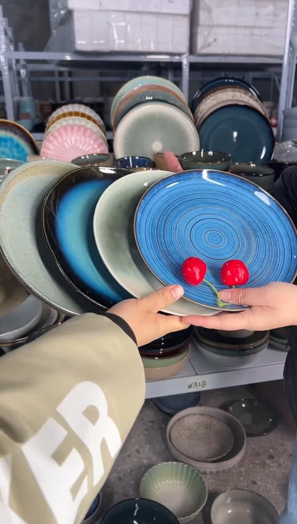 陶瓷外贸尾货瑕疵满20包邮重瑕特价孤品清仓X4小盘