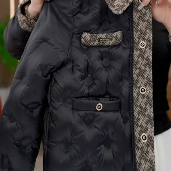 2025杭州原版正品保暖气质减龄修身羽绒E-217-MMQSDZNZ