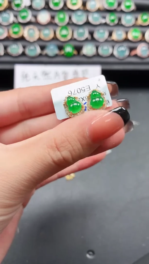 翡翠戒指银S925镶嵌1111111