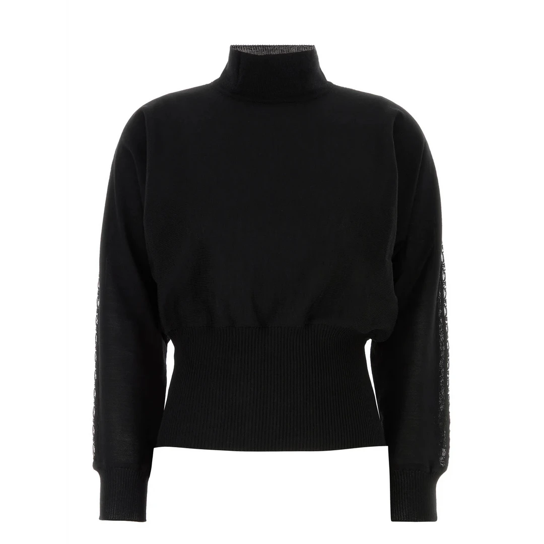 未使用 MaxMara 现货 时尚收腰高领羊毛毛衣 MY0176