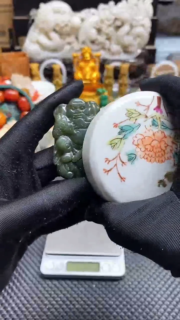 【闪购商品】瓷片瓷片瓷器 摆件1个