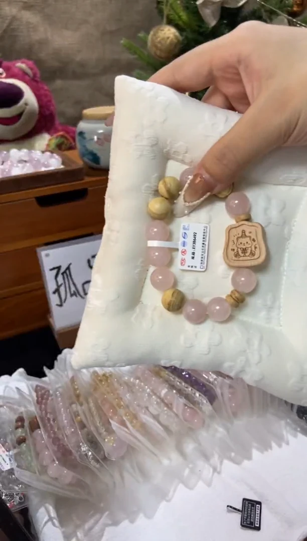 水晶手串未镶嵌孤品捡漏均匀瑕疵介意勿拍