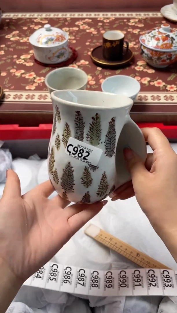 瓷片拂***筝瓷器瓷器C982