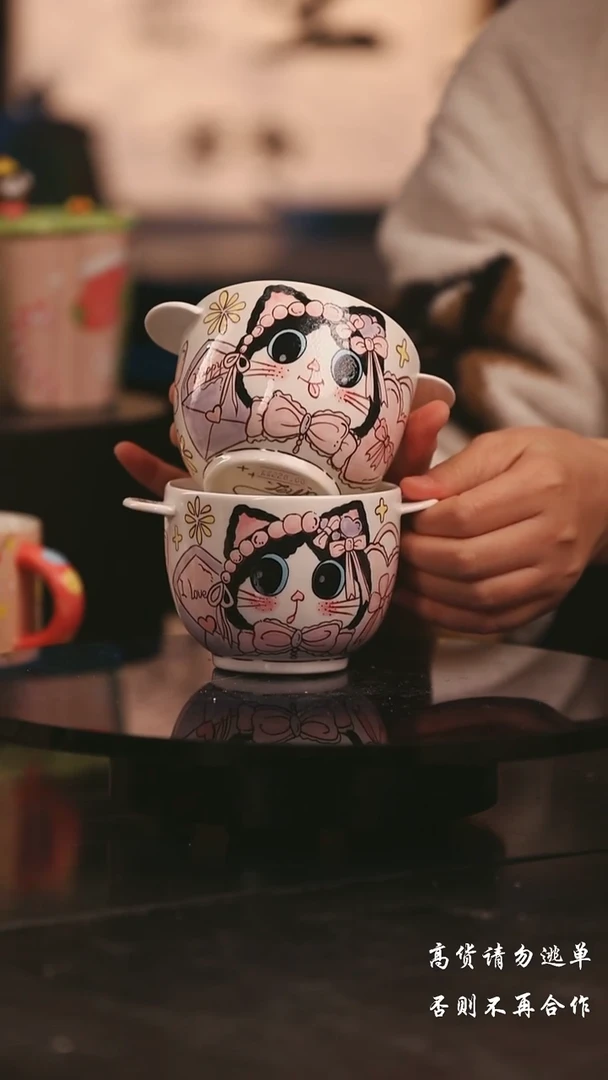 陶瓷随机一个景德镇可爱设计师款陶瓷