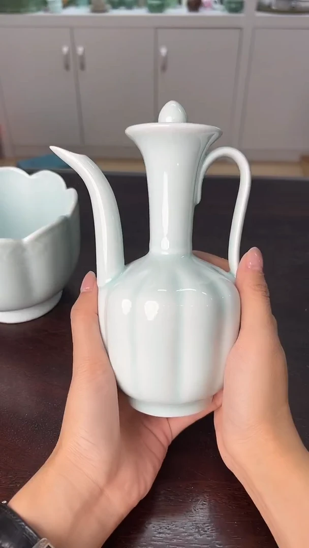 龙泉云间青瓷小米茶器
