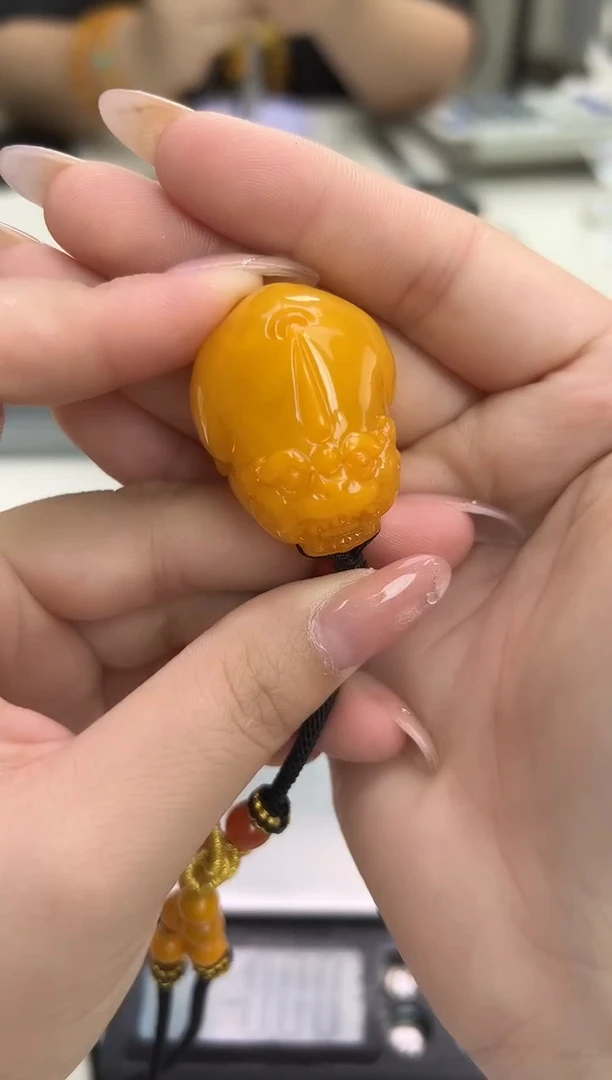 裸石琥珀未镶嵌琥珀蜜蜡吊坠