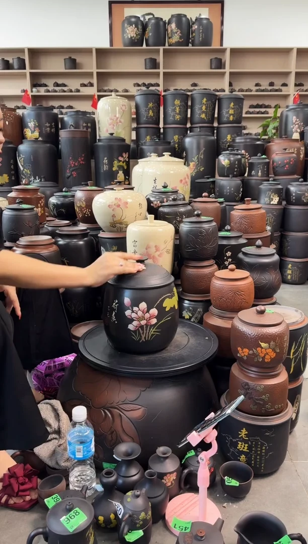 罐完品茶叶罐 龙蛋彩填  339