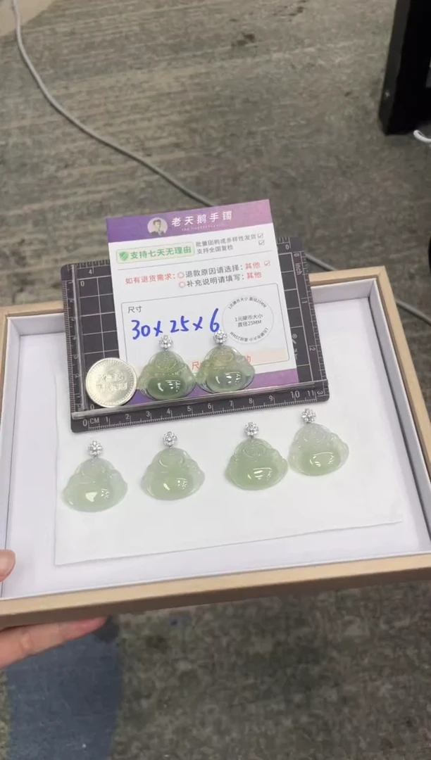 颈饰18K金镶嵌翡翠高货佛公配链16/多样性发其一CP