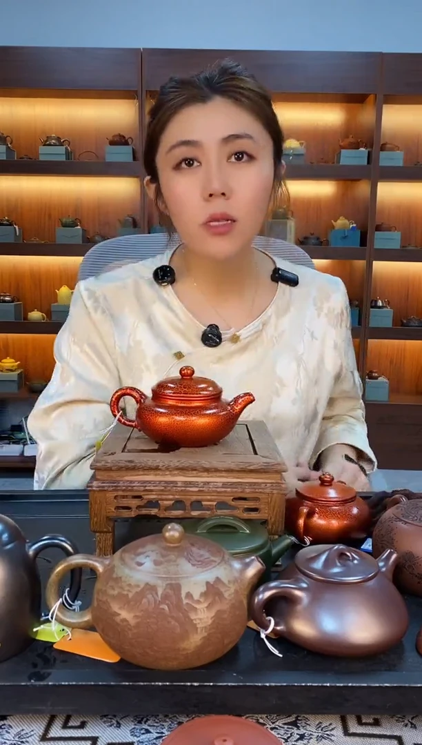 茶壶紫砂光器仿古 贝壳烧柴烧 王新红