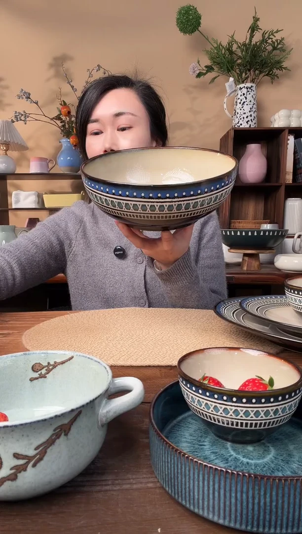 9英寸波西米亚大汤碗微瑕