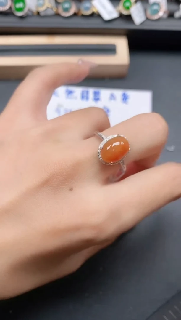 银S925镶嵌戒指翡翠1111