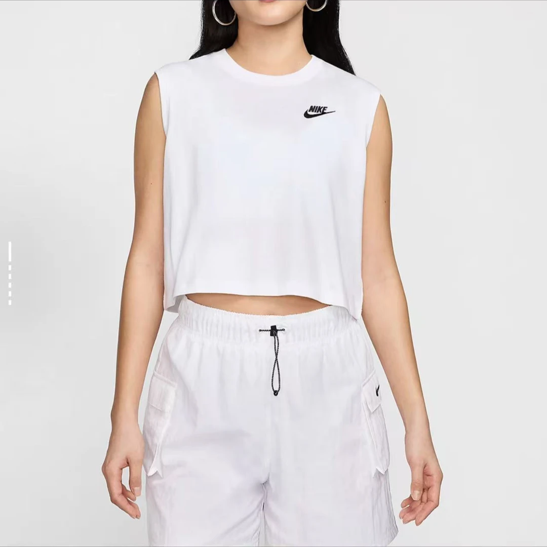 Nike 字母刺绣运动圆领背心女款FV5506TM
