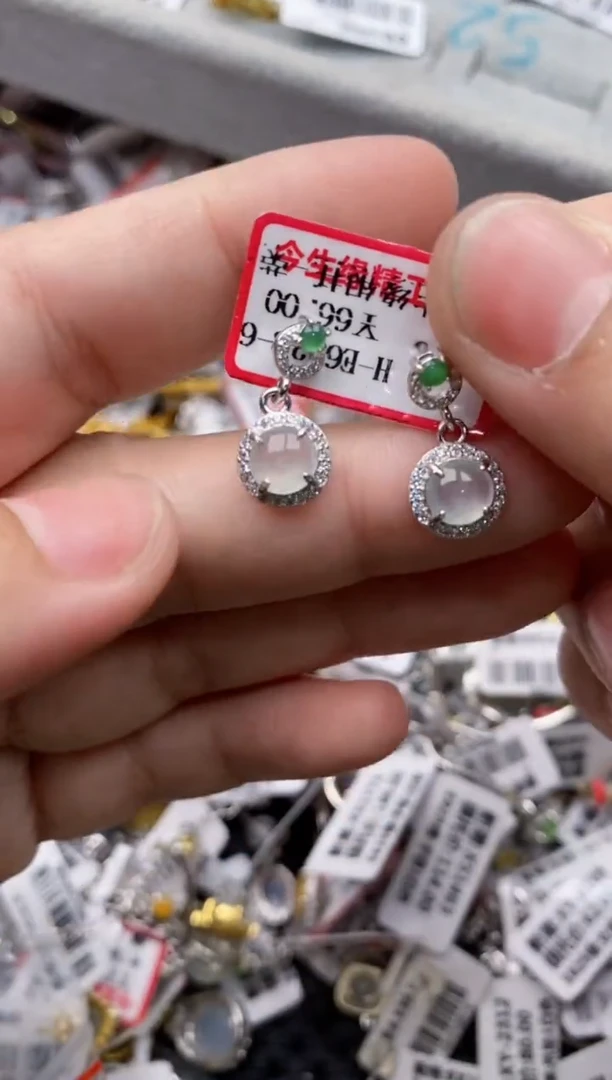 【闪购商品】翡翠戒指银S925镶嵌777777---9