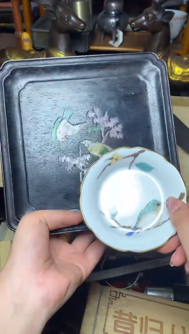 紫砂盖碗瓷器默认微瑕瓷器