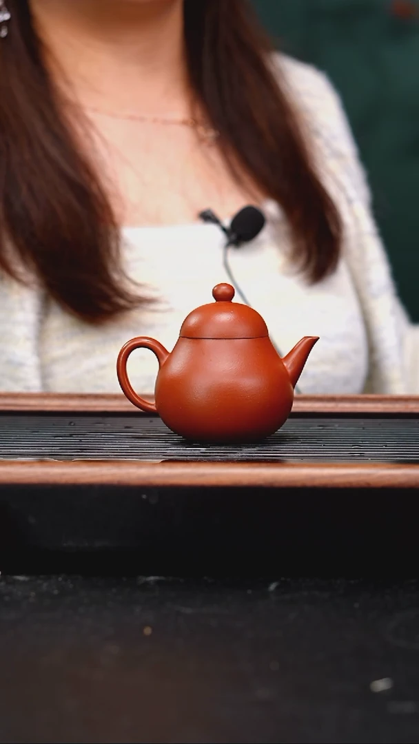 茶壶紫砂小煤窑朱泥高梨120吴国仙