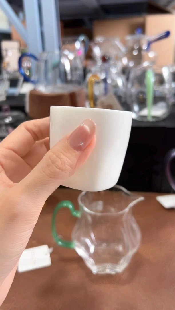 白瓷 道仪杯