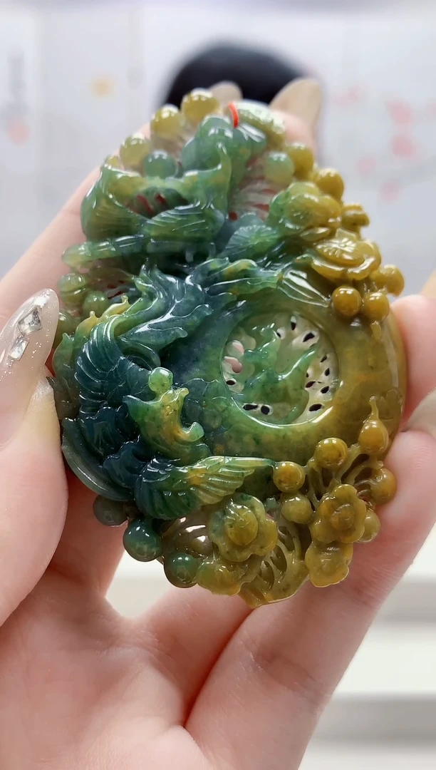 未镶嵌定制翡翠4852jw-毛货挂件122