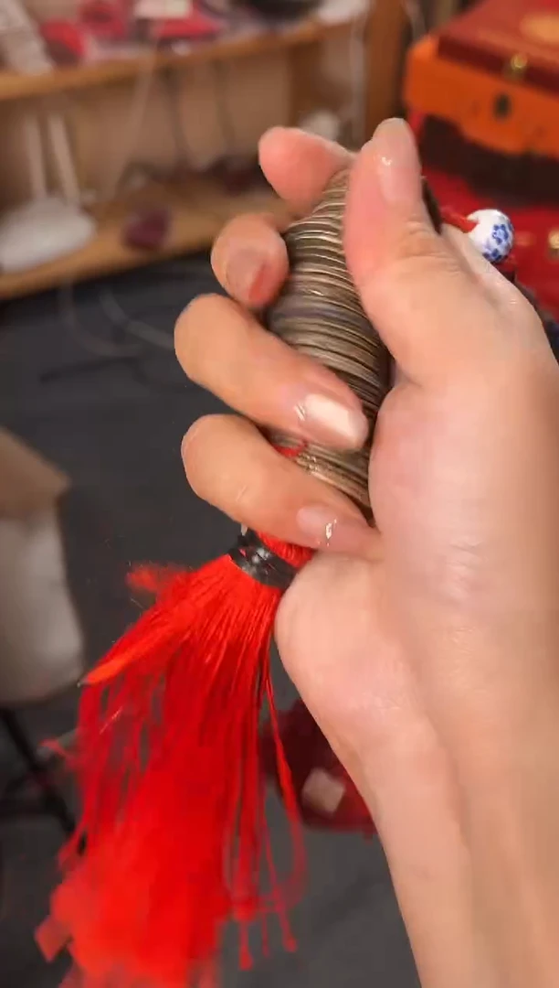 铜梦*公博鉴定 北宋钱币多宝串 钱串子 五十枚 古代古钱币