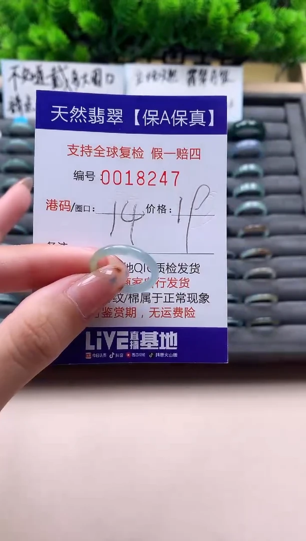 未镶嵌戒指翡翠天然  18247