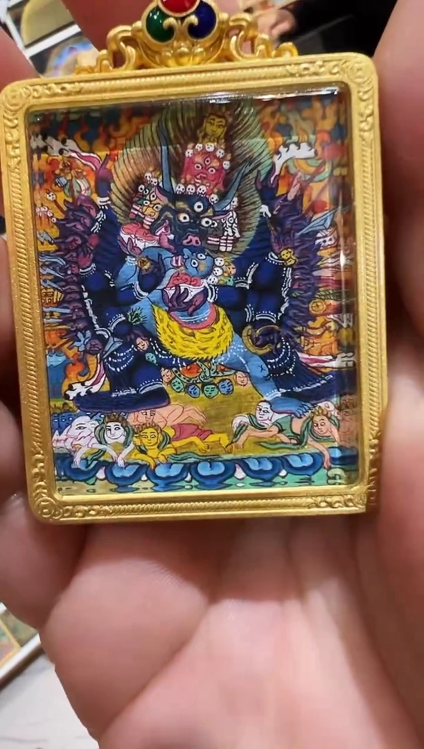 吊坠老卢唐卡大威德